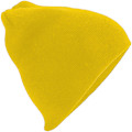Miniatyrbild 2 av 3: Beechfield Plain Basic Knitted Winter Beanie Hat One Size Yello Yellow One Size