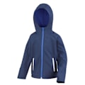 Miniatyrbild 1 av 2: Result Core Barn/Barn TX Performance Huvförsedd Mjuk Skaljacka Navy/Royal Blue 7-8 Years