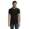 Miniatyrbild 4 av 4: SOLS Pasadena Tipped Kortärmad Pique Poloskjorta 3XL Svart/Lime Black/Lime 3XL