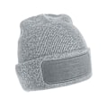 Miniatyrbild 1 av 2: Beechfield Unisex Vuxen Original Patch Beanie One Size Heather Heather Grey One Size