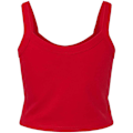 Miniatyrbild 2 av 3: Bella + Canvas Damtanktopp i Micro-Rib med Spaghettiband Solid Red 4 UK - 6 UK