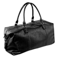 Miniatyrbild 1 av 2: Quadra NuHude Faux Läder Weekender Holdall Väska One Size Svart Black One Size