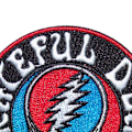 Miniatyrbild 2 av 2: Grateful Dead Steal Your Face Vävd Logotyp Strykjärnslapp En Storlek Black/White One Size