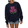 Miniatyrbild 3 av 5: National Lampoon's Christmas Vacation Girls Kiss My Ass Sweatshirt Navy Blue 12-13 Years