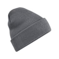 Miniatyrbild 1 av 2: Beechfield Återvunnen Cuffed Beanie One Size Graphite Grey Graphite Grey One Size