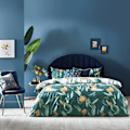 Miniatyrbild 4 av 6: Furn Tigerlily Floral Påslakan Set Enkelsäng Eucalyptus Eucalyptus Single