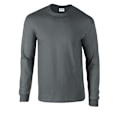Miniatyrbild 1 av 3: Gildan Unisex Vuxen Ultra Plain Bomull Långärmad T-shirt 4XL Charcoal 4XL