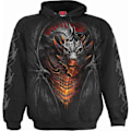Miniatyrbild 1 av 2: Spiral Direct Unisex Vuxen Draconis Huvtröja XL Svart Black XL