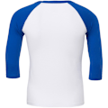 Miniatyrbild 2 av 2: Canvas Herr 3/4 Ärms Baseboll T-Shirt XL Vit/True Royal White/True Royal XL