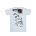 Miniatyrbild 1 av 5: AC/DC Dam/Kvinnor För Dem Som Ska Rocka Cannon Bomull Pojkvän T-Shirt White M