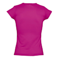 Miniatyrbild 2 av 3: SOLs Dam/Kvinnor Moon V-ringad Kortärmad T-shirt M Fuchsia Fuchsia M