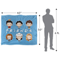 Miniatyrbild 5 av 6: Friends Chibi Filt En Storlek Flerfärgad Multicoloured One Size