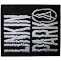 Miniatyrbild 2 av 2: Linkin Park Shift Vävd Stryk-på-patch One Size Svart/Vit Black/White One Size