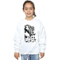 Miniatyrbild 2 av 3: Corpse Bride Flickor Skallelogga Sweatshirt 9-11 År Vit White 9-11 Years
