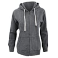 Miniatyrbild 1 av 2: Mantis Womens/Ladies Superstar Zip Hooded Sweatshirt / Hoodie L Heather Grey Melange L