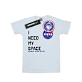 Miniatyrbild 1 av 3: NASA Dam/Kvinnor Jag Behöver Mitt Utrymme Bomull Pojkvän T-shirt M W White M