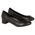 Miniatyrbild 1 av 3: Good For The Sole Dam Ballerina Flats med Tara Blockklack Black 4 UK