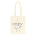 Miniatyrbild 1 av 3: Something Different Ljus Luna Moth Polycotton Tote Bag En Storlek Light Beige One Size