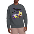 Miniatyrbild 5 av 5: SvampBob Fyrkant Unisex Vuxen Scaredy Pants Sweatshirt S C Charcoal S