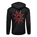 Miniatyrbild 2 av 2: Slipknot Unisex Adult 9 Point Star Full Zip Hoodie L Svart Black L
