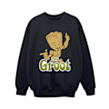 Miniatyrbild 1 av 4: Guardians Of The Galaxy Boys Groot Dancing Sweatshirt 3-4 år Black 3-4 Years