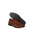 Miniatyrbild 4 av 4: Debenhams Croft Läder Slip-on Bred Loafers 11 UK Tan Tan 11 UK