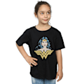 Miniatyrbild 2 av 5: Wonder Woman Girls Gaze Bomull T-shirt 7-8 år Svart Black 7-8 Years