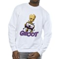 Miniatyrbild 3 av 4: Guardians Of The Galaxy Herr Groot Kassett Sweatshirt XXL Vit White XXL