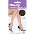 Miniatyrbild 1 av 2: Cindy Dam/Kvinnors Medeltunga Stödstrumpor (1 Par) X-Larg Barely Black X-Large (5ft6”-5ft10”)