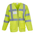 Miniatyrbild 1 av 3: Yoko herr Executive Hi-Vis långärmad säkerhetsväst 2XL Hi- Hi-Vis Yellow 2XL