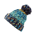 Miniatyrbild 3 av 3: Beechfield Unisex Vuxen Corkscrew Beanie One Size Marina Splash Marina Splash One Size