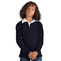 Miniatyrbild 3 av 3: Front Row Kids Unisex Långärmad Rugby Sports Polotröja Navy L