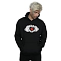 Miniatyrbild 2 av 3: Disney Herr Mickey Mouse Hjärthänder Hoodie XL Svart Black XL