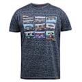 Miniatyrbild 1 av 4: Duke Herr D555 Apsey Kassettband Kingsize T-shirt 5XL Marinblå Twist Navy Twist 5XL