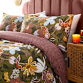 Miniatyrbild 3 av 3: Furn Asterea Blommigt Påslakanset Enkelsäng Flerfärgad Multicoloured Single