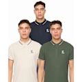 Miniatyrbild 1 av 4: Duck and Cover Herr Melports Poloshirt (3-pack) L Flerfärgad Multicoloured L