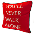 Miniatyrbild 3 av 5: Liverpool FC YNWA Crest Square Cushion One Size Röd Red One Size