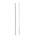 Miniatyrbild 1 av 3: MidOcean Cold Straw Set med sugrör och borste One Size Matt Silver Matt Silver One Size