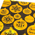 Miniatyrbild 3 av 3: FC Barcelona Julpapper One Size Gul Yellow One Size