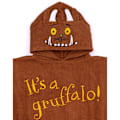 Miniatyrbild 3 av 3: The Gruffalo Barn Poncho för barn i brun, one size Brown One Size