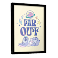 Miniatyrbild 2 av 2: Lilo & Stitch Far Out Inramad Poster 40cm x 30cm Blå/Persika Blue/Peach 40cm x 30cm