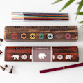 Miniatyrbild 2 av 6: Elements Blandad Sju Chakra Trä Rökelse Presentset En Storlek Br Brown One Size