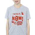 Miniatyrbild 3 av 4: Willy Wonka Boys Verruca Salt I Want It Now T-Shirt 3-4 år S Sports Grey 3-4 Years