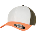Miniatyrbild 1 av 5: Flexfit by Yupoong 3-Tone Cap L/XL Neon Orange/White/Olive Neon Orange/White/Olive L/XL