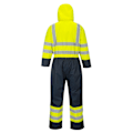 Miniatyrbild 2 av 2: Portwest Unisex Vuxen Kontrast Varsel Vinter Overall XL Gul Yellow/Navy XL