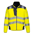 Miniatyrbild 1 av 2: Portwest Herr PW3 Softshell Hi-Vis Jacka S Gul/Grå Yellow/Grey S