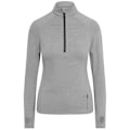 Miniatyrbild 1 av 5: AWDis Cool Dam/Damer Cool-Flex Halv Zip Långärmad Baslager Topp 10 UK Silver Grey Silver Grey 10 UK