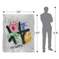 Miniatyrbild 5 av 6: Harry Potter Hogwarts Graffiti Filt En Storlek Flerfärgad Multicoloured One Size