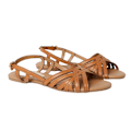 Miniatyrbild 1 av 3: Dorothy Perkins Dam/Dam Lattice Sling Back Platta Sandaler 4 Tan 4 UK