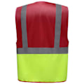 Miniatyrbild 2 av 2: Yoko Unisex Vuxen Executive Hi-Vis Väst XXL Röd/Gul Red/Yellow XXL